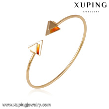 51643- Xuping flèche design manchette bracelet en alliage de cuivre bijoux